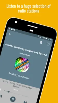 Broadway Musicals Radio android App screenshot 7